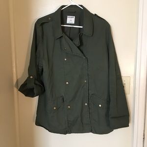 Army style double breasted coat